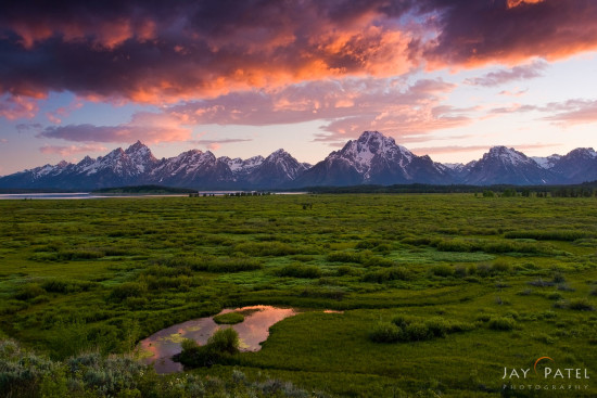 Reflected light in landscape photography in Grand Tetons National Park, Wyoming by Jay Patel