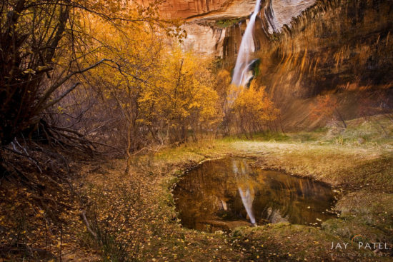 Finished Photo: Calf Creek Falls, Grand Staircase-Escalante, Utah created using Photoshop Layers & Masks by Jay Patel