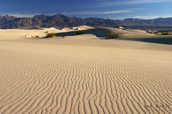 Landscape photography at midday from Death Valley National Park, California