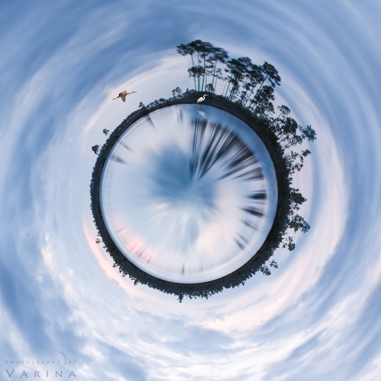 Example of creative landscape photography: Create mini planets in Photoshop