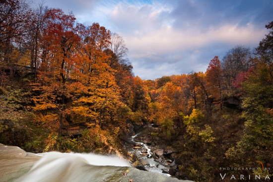 Fall photography in soft light from Brandywine Falls, Cuyahoga National Park by Jay Patel