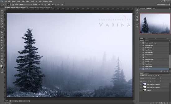 Adding Tint to Black & White Photo using Photoshop Layers by Varina Patel