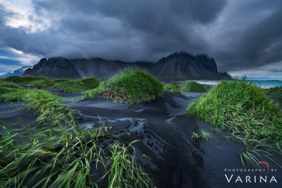 Landscape Photography in Windy Condition in Vestrahorn, Iceland