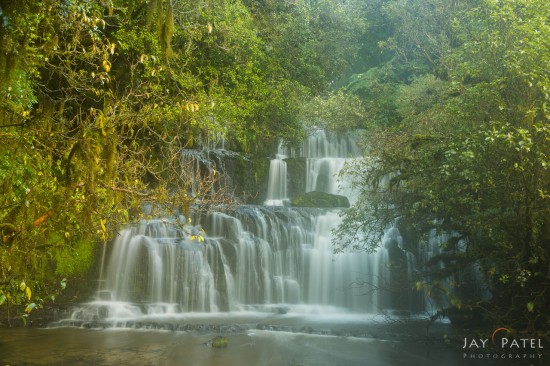 Waterfall photography at Burakonui Falls, Catlins, New Zealand by Jay Patel
