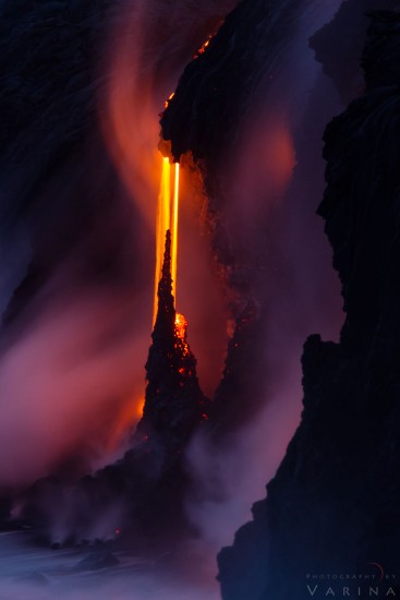 Kilauea Lava Flow, Big Island, Hawaii, by Varina Patel
