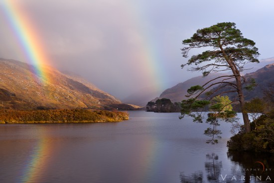 Landscape photography with Rainbow in Scotland by Varina Patel