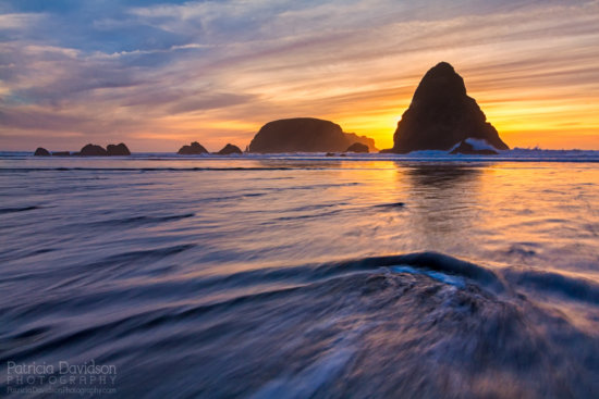 Sunset at Whaleshead Beach, Brookings, Oregon. Loved this warm January evening.