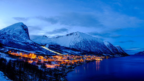 Fjordgard at Blue Hour by Ugo Cei