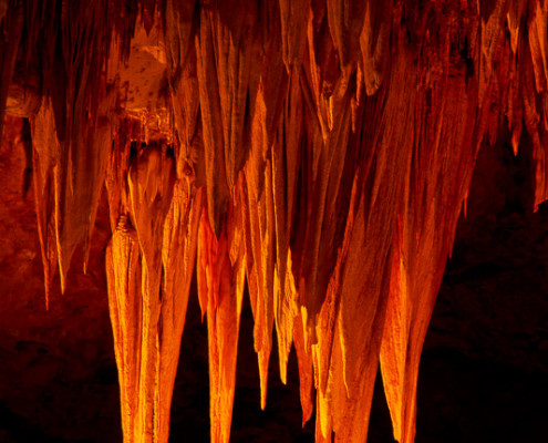 The Stalactite Chandelier in Carlsbad Caverns National Park, New Mexico by Anne McKinnell