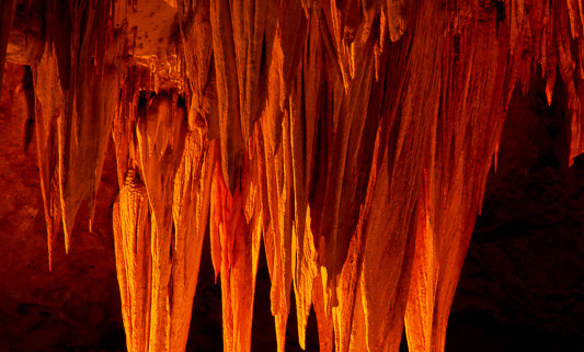 The Stalactite Chandelier in Carlsbad Caverns National Park, New Mexico by Anne McKinnell