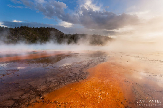 Landscape photography from Lower Geyser Basin, Yellowstone National Park Wyoming by Jay Patel