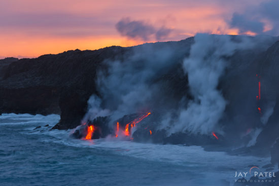 Example of photography composition using rule of third from Big Island, Hawaii