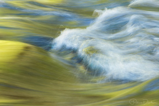 Close up of ripples at Burney Creek in California.