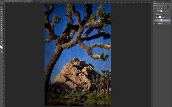 Sample Layer Structure for Texture Blending in Photoshop by Christine Hauber