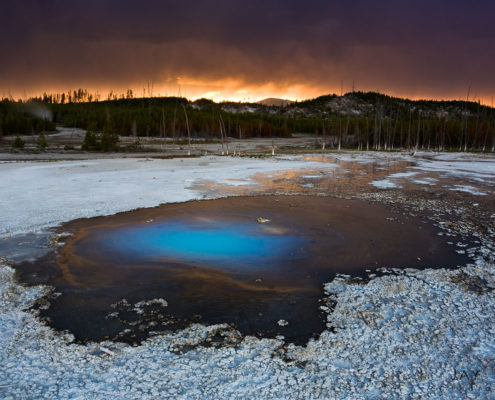 Landscape photography from Pearl Spring, Yellowstone National Park, Wyoming by Jay Patel