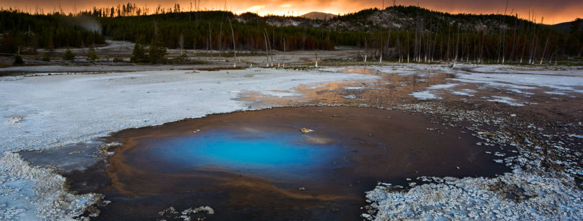 Landscape photography from Pearl Spring, Yellowstone National Park, Wyoming by Jay Patel