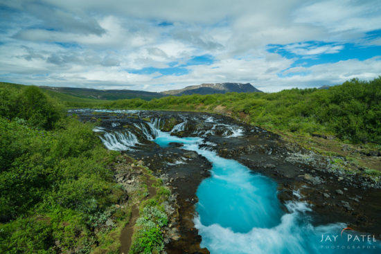 Waterfall photography composition from Bruarfoss, Iceland by Jay Patel
