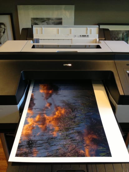 Fine Art Print coming our a Printer