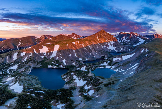 Drone Photography at Green Lakes Valley by Grant Collier